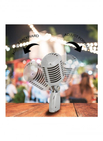 Retro Dynamic Vocal Microphone PDMICR68SL Silver