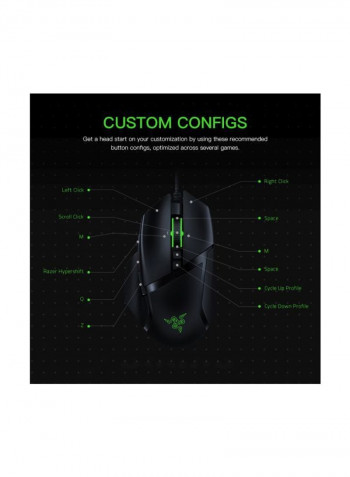 Right-handed Optical Sensor Gaming Mouse Black