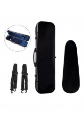 Portable Glass Fiber Violin Case Storage Bag Box With Hygrometer Straps