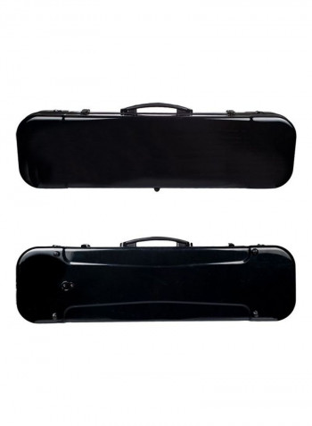 Portable Glass Fiber Violin Case Storage Bag Box With Hygrometer Straps