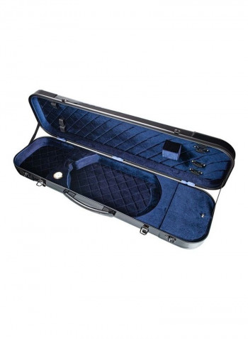 Portable Glass Fiber Violin Case Storage Bag Box With Hygrometer Straps