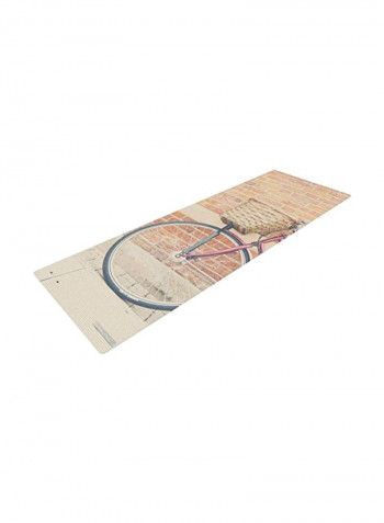 Bicycle Printed Yoga Mat 24 inch