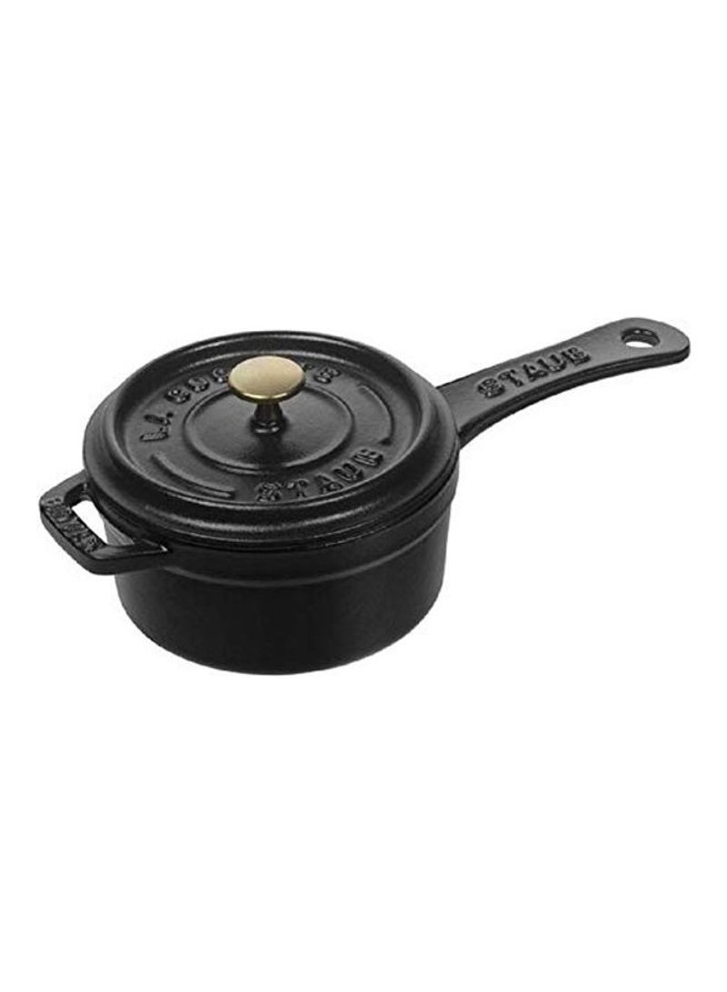 Casting Long Handle Saucepan Black 10cm