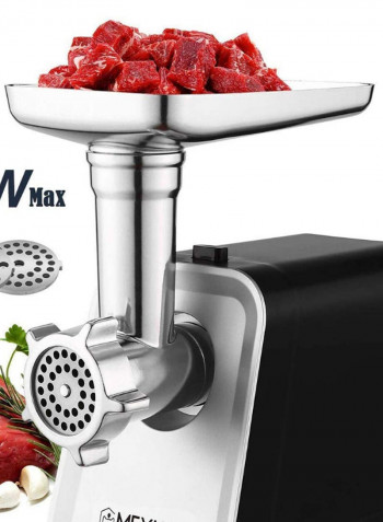 Electric Meat Grinder Kit 2000W 721780966491 Black/White/Silver