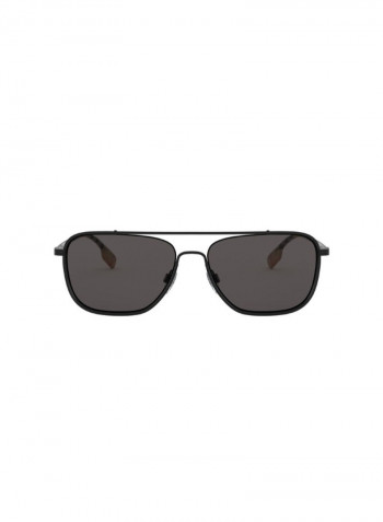 Men's Full Rim Rectangular Sunglasses - Lens Size: 59 mm