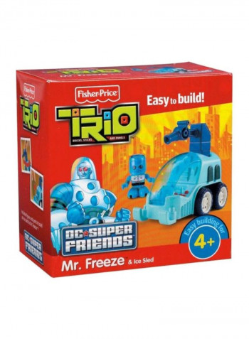 TRIO DC Super Friends Mr. Freeze And Ice Sled Building Set T4446
