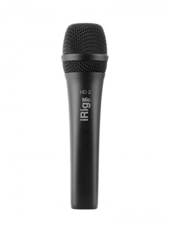 iRig Mic HD 2 - High quality mobile audio recording, always on hand IP-IRIG-MICHD2-IN Black