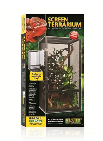 Screen Terrarium Clear/Black S