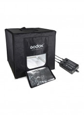 4-Piece LED Photography Studio Shooting Softbox Set Black/Silver