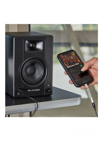BX4 - 4.5-inch 120-Watt Multimedia Reference Monitors for Music Production, Live Streaming and Podcasting (pair) BX4PAIRXEU Black