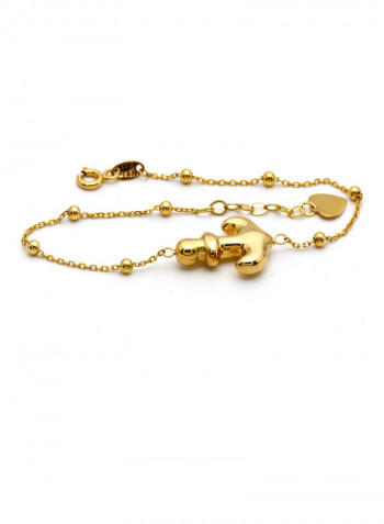 18K Anchor Designed Bracelet Gold