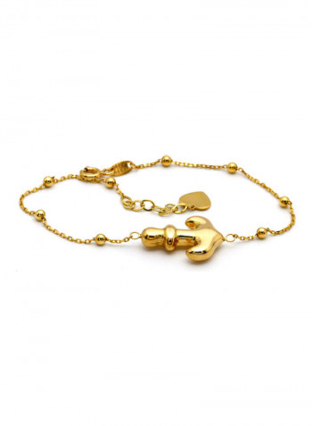 18K Anchor Designed Bracelet Gold
