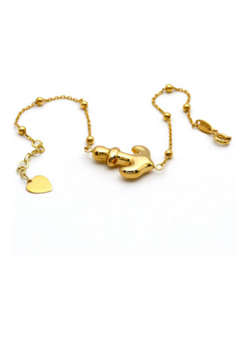 18K Anchor Designed Bracelet Gold