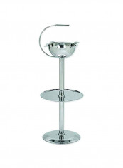 Floor Standing Stainless Steel Ashtray Silver 24x8x8inch