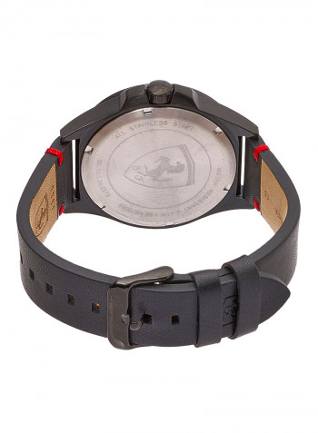 Men's Pilota Leather Analog Wrist Watch 830476