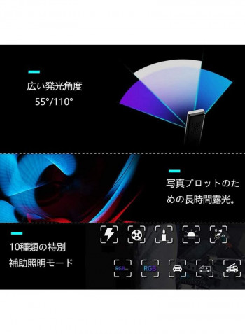 RGB  LED Video Light With Remote Control Black/White