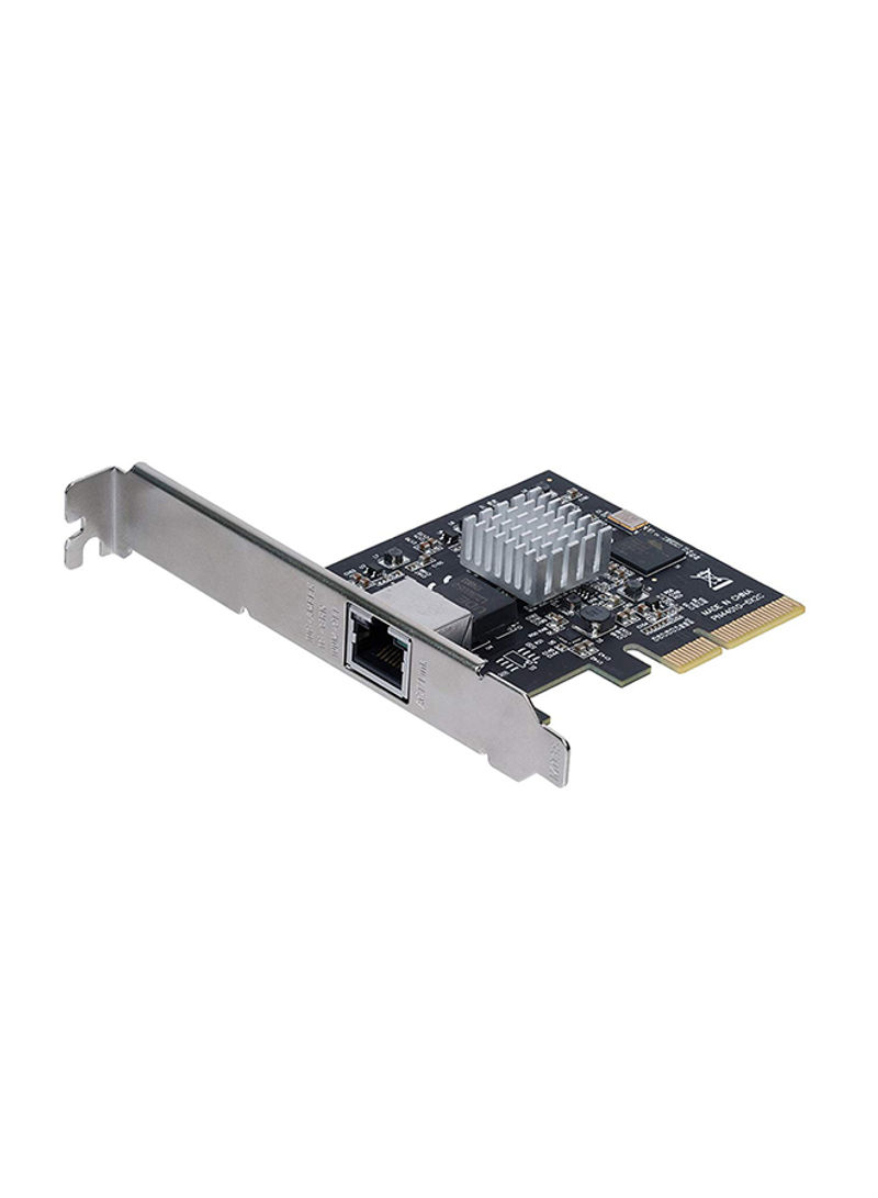 1-Port PCI Express 10GBase-T/NBase-T Ethernet Card Silver/Black