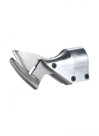 Rechargeable Electric Scissor Cutter Head Silver 14centimeter