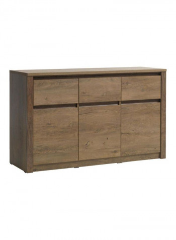 3-Shelves Vedde Buffet And Sideboard Wild Oak