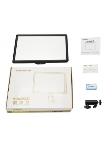 LED Video Light Lamp Steeples Adjustment Lighting Panel 14x9.5x0.9inch White/Black