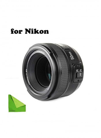 YN EF 50mm f/1.8 AF Lens For Nikon Cameras Black