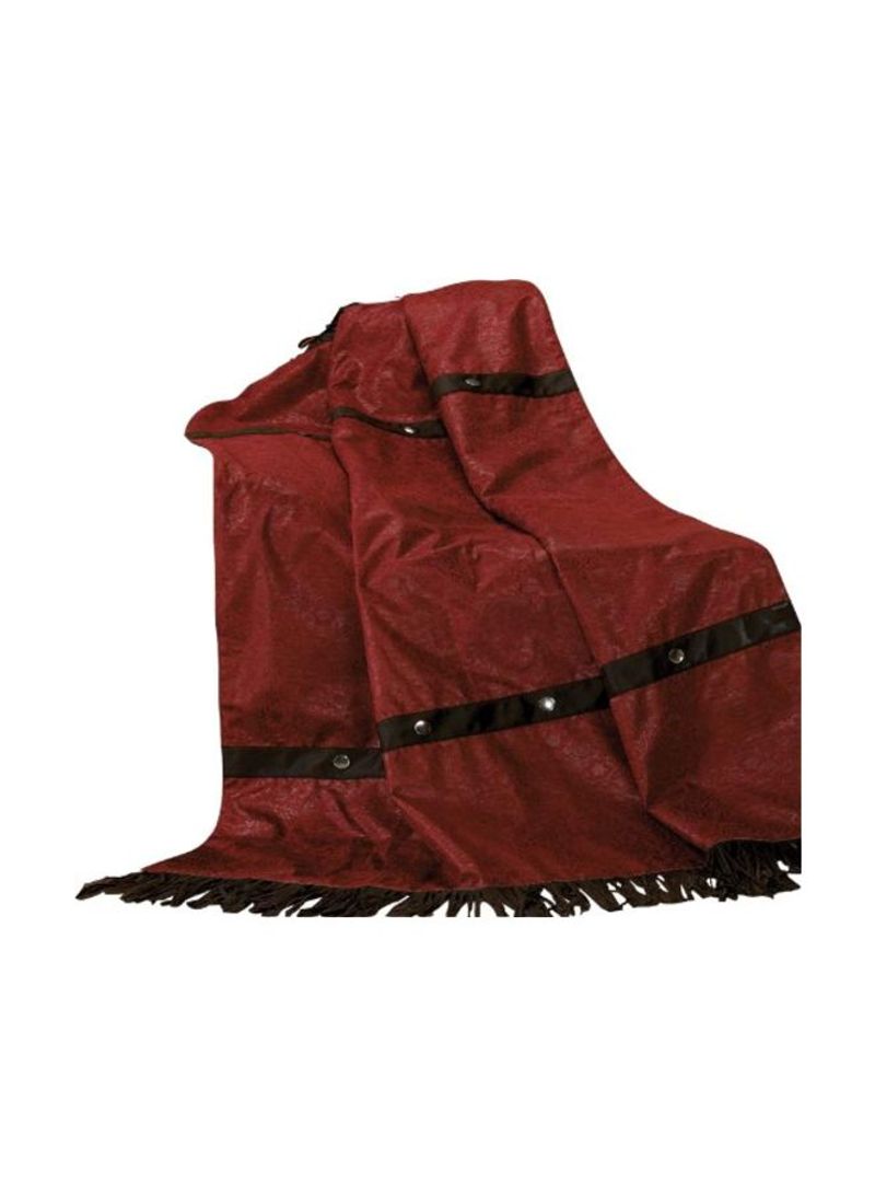 Cheyenne Western Throw Polyester Red/Black 50x60inch