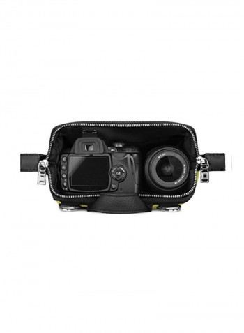 Crossbody Shoulder Bag For Sony Alpha A390/A330L/DSLRA850/SLT-A65V/SLT-A57K/A900/DSLRA580/SLT A99V Green/Black