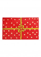 Christmas Package Printed Doormat Multicolour 17x29inch