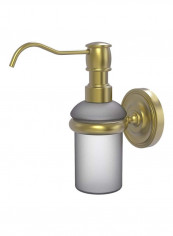 Prestige Regal Collection Wall Mounted Soap Dispenser Gold/Grey 7x3x3inch