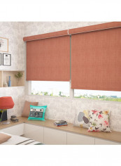 Single Sunset Roller Blackout Window Shade Brown 240x175cm