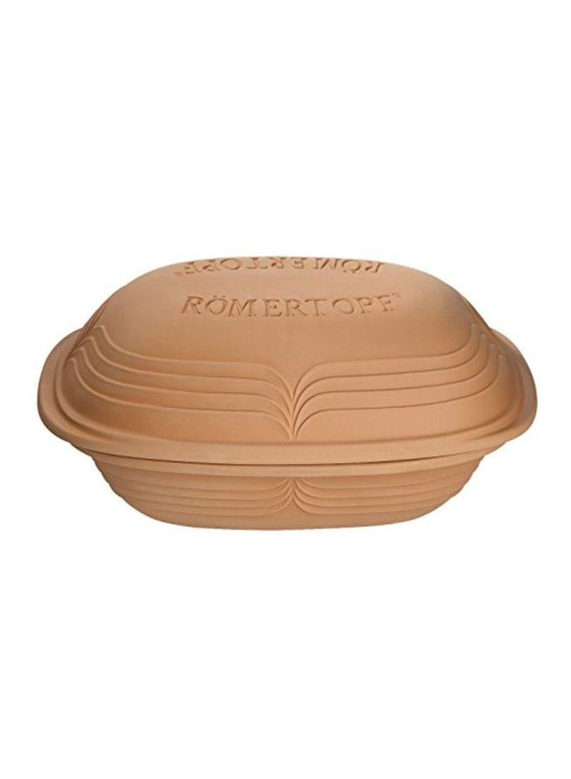 Clay Cooker Brown 15x10.75x7.5inch