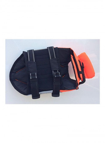 Dog Life Vest Orange/Grey/Green S