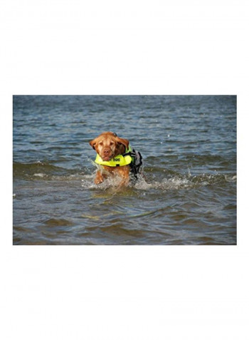 Dog Life Vest Orange/Grey/Green S