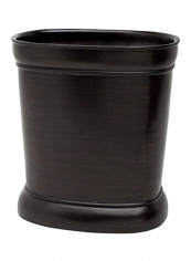 Resin Waste Basket Black 9.25x10.25x6.63inch