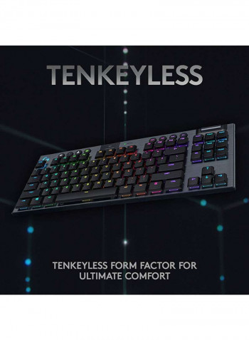 Renewed - G915 Lightspeed Wireless Lightsync RGB Mechanical Gaming Keyboard Ultra Thin Design (Tactile switch) Black