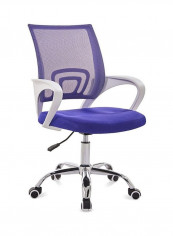 Office, Home Comfortable Simple Desk Chair Blue/White