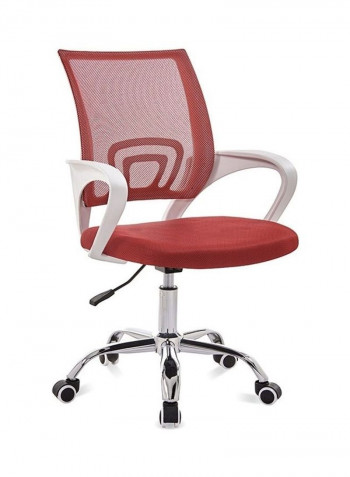 Office, Home Comfortable Simple Desk Chair Red/White