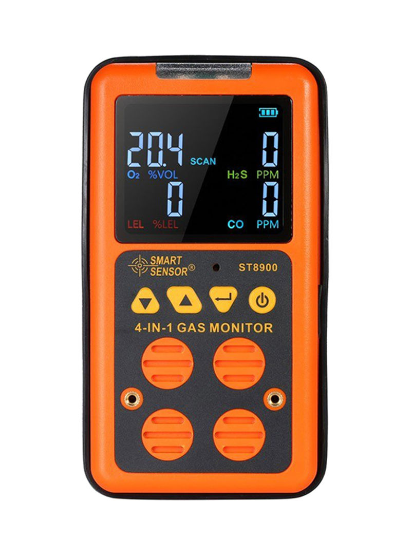 4-In-1 Gas Monitor Orange/Black
