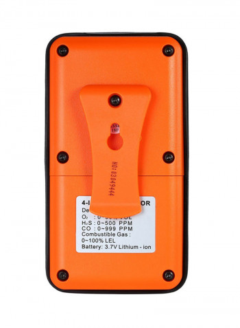 4-In-1 Gas Monitor Orange/Black