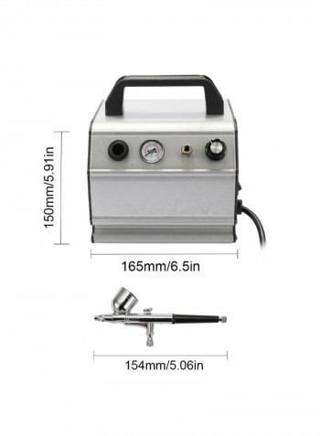 Tattoo Machine Set أسود/ فضي