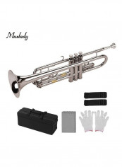 Standard Bb Trumpet With Mouthpiece Carry Bag Gloves And Cleaning Cloth