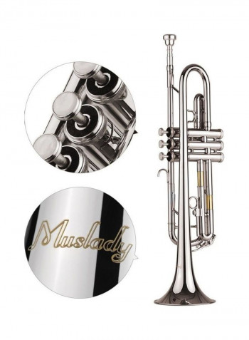 Standard Bb Trumpet With Mouthpiece Carry Bag Gloves And Cleaning Cloth