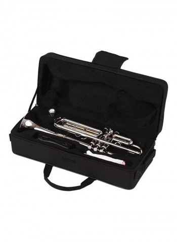 Standard Bb Trumpet With Mouthpiece Carry Bag Gloves And Cleaning Cloth