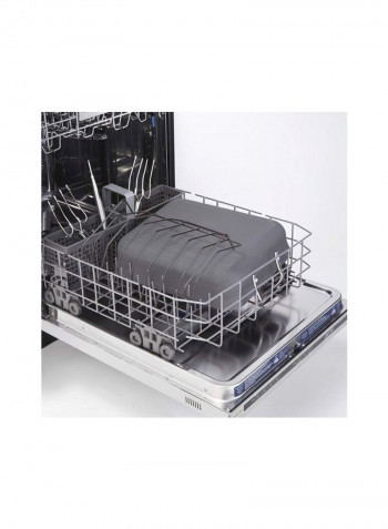 5-Piece Nonstick Roasting Pan Set Black/Silver 16inch