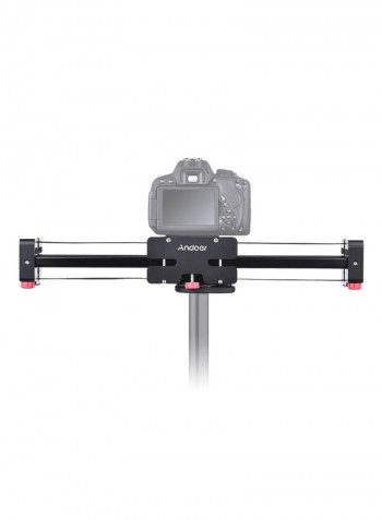 Retractable Track Dolly Slider Video Shooting Stabilizer 52 x 6centimeter Black/Red