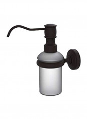 Waverly Place Collection Wall Mounted Soap Dispenser Silver/Black 5ounce