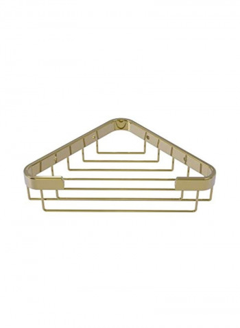 Corner Shower Basket Gold 9.8x6.2x3.1inch