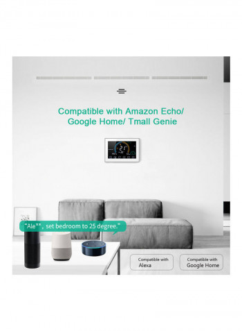 Programmable Thermostat White 16.5x12.5x5.8cm