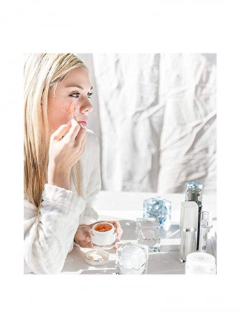 Diamond Infused Facial Moisturizing Cream And Gel Set White/Orange 50g