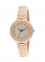 Women's 22K Gold Plated With Crystal Analog Watch P-21875